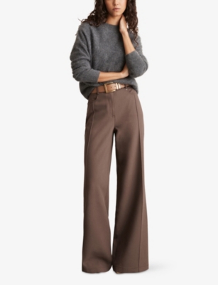 REISS: Heather Tailored Woven Palazzo Wide-Leg Trousers
