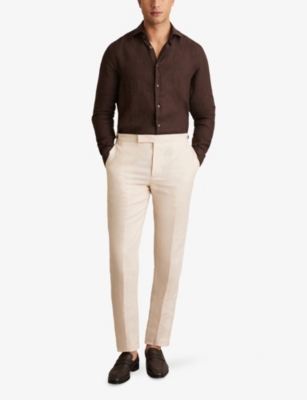 REISS: Ruban Classic Collar Linen Shirt
