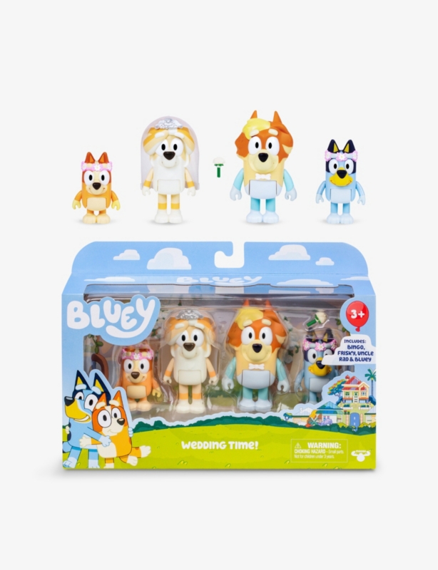 Wedding time! set of four plastic toy assortment 7.5cm