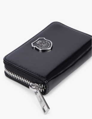 THE KOOPLES: Brand-plaque leather wallet
