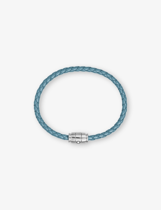 Meisterstück 3 Rings Stainless-Steel And Leather Bracelet