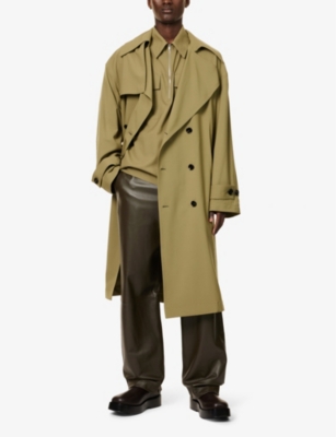 BOTTEGA VENETA: Double-breasted wool trench coat