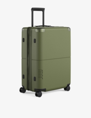 JULY: Checked Plus Expandable polycarbonate suitcase 66cm
