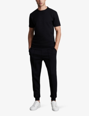 REISS: Crewneck short-sleeve stretch-jersey T-shirt