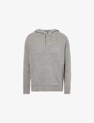 Weekend Max Mara Omens Medium Grey Scenico Kangaroo-pocket Knitted Hoody