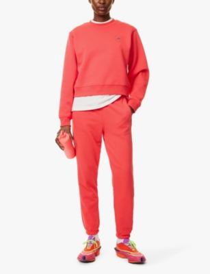 Logo-print relaxed-fit organic-cotton jersey jogging bottoms