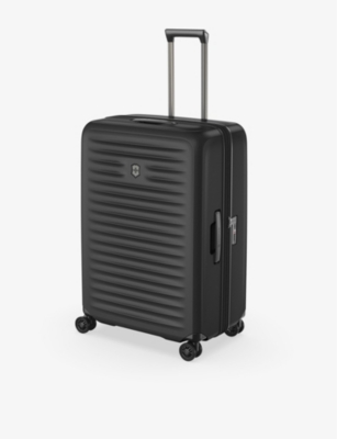 Victorinox Black Airox Advanced Large Polycarbonate Suitcase 75cm In Black