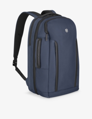 Victorinox Womens Navy Blue Altmont Deluxe Professional Logo-plaque Woven Laptop Backpack In Navy Blue