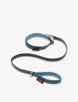 LEMIEUX: Branded faux-leather toy puppy lead and collar