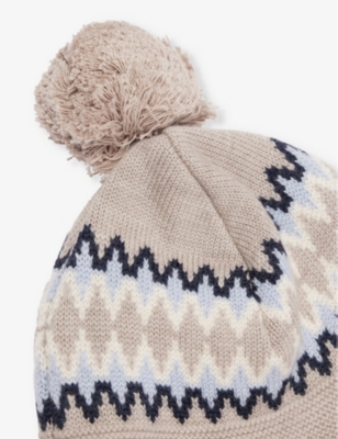 H&m Adorables Dusty Light Daryl Pom-pom Wool Hat 1-2 Y In Mole Dusty Light