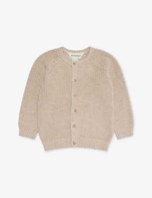 H&M ADORABLES: Round-neck cotton-knit cardigan 0-36 months