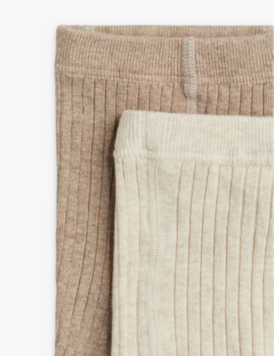 Elva Set of Two Cotton-Blend Tights 2-24 months