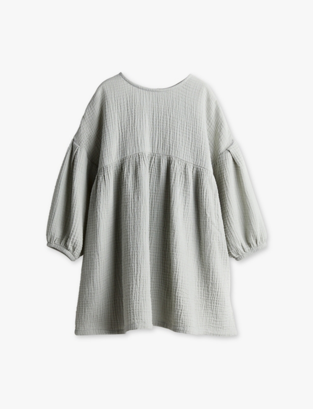 Textured relaxed-fit cotton dress 2-10 years