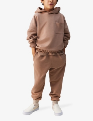H&M ADORABLES: Patch-pocket two-piece stretch organic-cotton tracksuit set 2-10 years
