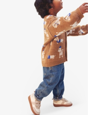 H&M ADORABLES: Batrou elasticated-waist organic and recycled denim-blend jeans 4 months - 3 years