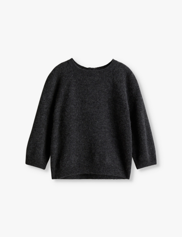 Round-neck long-sleeve cashmere jumper 6 months-3 years