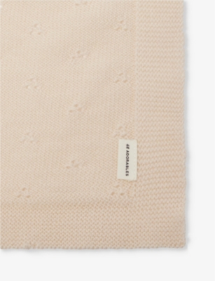 H&M ADORABLES: Brushed wool knitted blanket 74 x 74cm