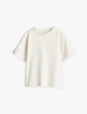 Shop H&m Adorables White Crewneck Short-sleeve Oversized Cotton-jersey T-shirt 2-10 Y