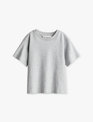 H&m Adorables Kids' Grey Crewneck Short-sleeve Cotton-jersey T-shirt 2-10 Y