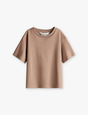 H&m Adorables Kids' Crewneck Short-sleeve Cotton-jersey T-shirt 2-10 Y In Beige