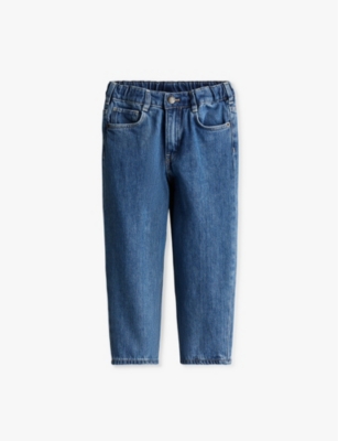 H&m Adorables Kids' Blue Elasticated-waist Tapered-leg Denim Jeans 2-10 Y