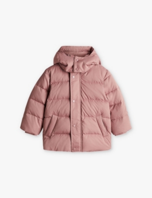 H&m Adorables Babies' Pink Detachable-hood Padded Shell-down Jacket&nbsp;&nbsp;2-10 Y