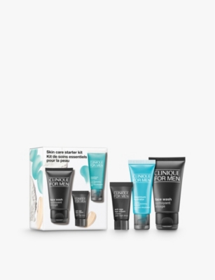 Clinique Mens  For Men Skincare Starter Kit Set In White