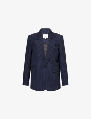 REFORMATION: Parker pinstripe woven blazer