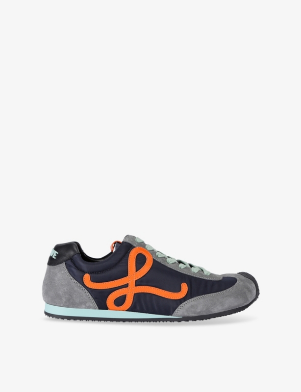 Ballet Runner 2.0 Leather and Shell Low-Top Trainers