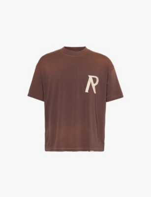 REPRESENT: Initial short-sleeve cotton-jersey T-shirt