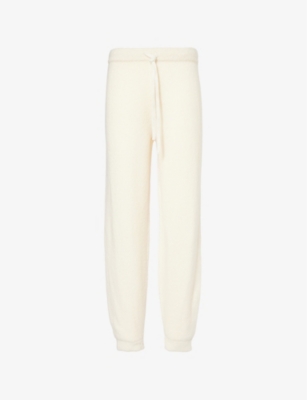 GUEST IN RESIDENCE: Drawstring-waistband tapered-leg mid-rise wool-blend jogging bottoms