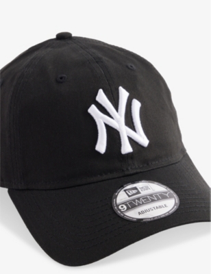 New Era Mens Black 9twenty New York Yankees Cotton Baseball Cap In Black