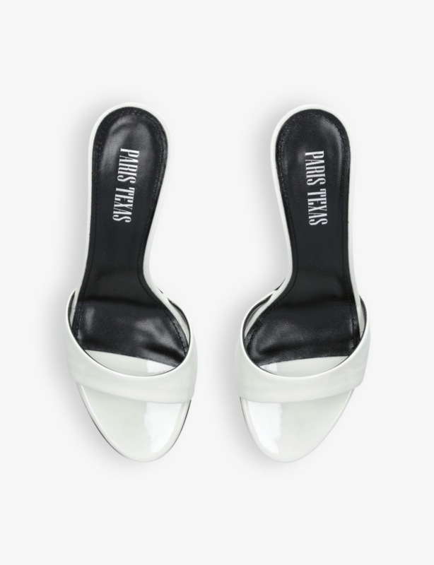 Lidia mule 70 leather heeled sandals