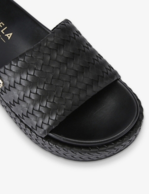 CARVELA: Lucca Faux-Leather Flatform Sandals