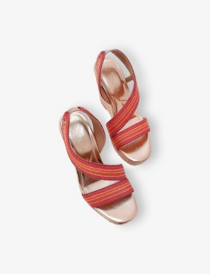 CARVELA: Gala 110 Embellished Woven Wedges