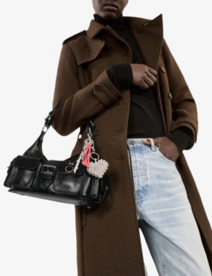 The Kooples Black Leather Amelia Bag In Black