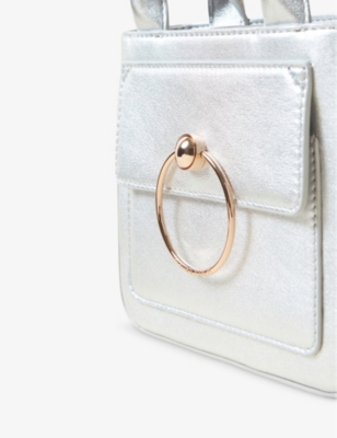 CLAUDIE PIERLOT: Anouck nano chain-strap leather cross-body bag