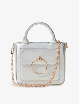 CLAUDIE PIERLOT: Anouck nano chain-strap leather cross-body bag