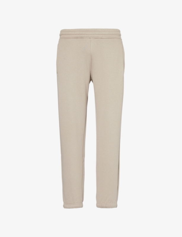 Tapered-leg relaxed-fit cotton-jersey jogging bottoms
