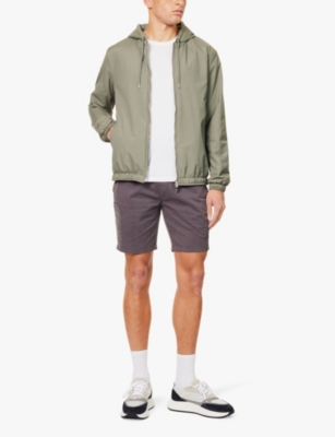 ARNE: Shell padded slim-fit stretch-woven windbreaker jacket