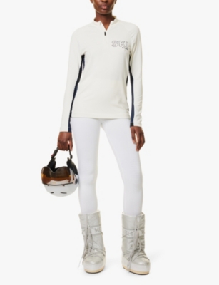 FALKE ERGONOMIC SPORT SYSTEM: Embroidered Thermal Stretch-Jersey Top