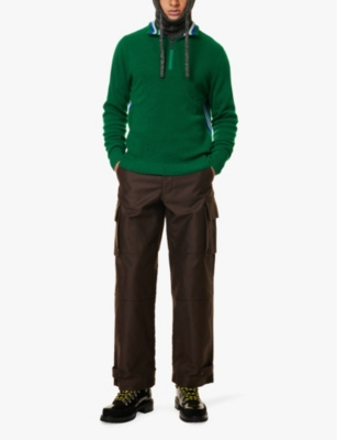 FALKE ERGONOMIC SPORT SYSTEM: Troyer half-zip wool-blend jumper