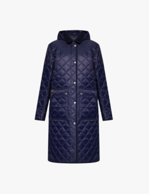 Polo Ralph Lauren Womens Rl Navy Harper Logo-embroidered Quilted Shell Jacket In Rl Navy