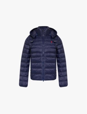 Polo Ralph Lauren Water-resistant Packable Puff Hooded Jacket In Rl Navy