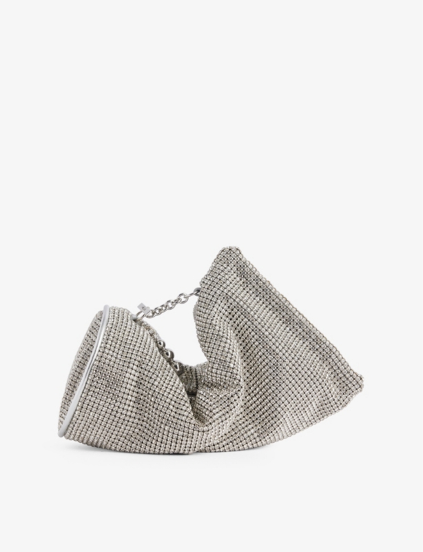 Viera rhinestone-embellished clutch bag
