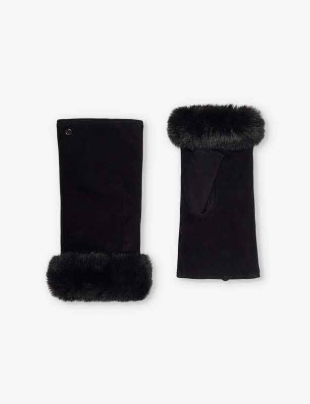Eva fingerless leather gloves