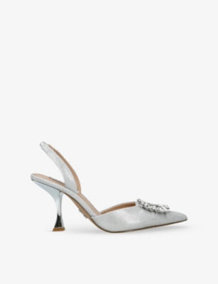 STEVE MADDEN: Neala Satin Heeled Courts
