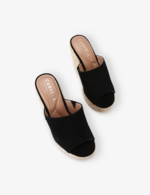 CARVELA COMFORT: Fiorella Branded Suede Wedges