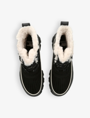 Sorel Tivoli V Wp Waterproof Boots In Black And Fawn In Blk/other