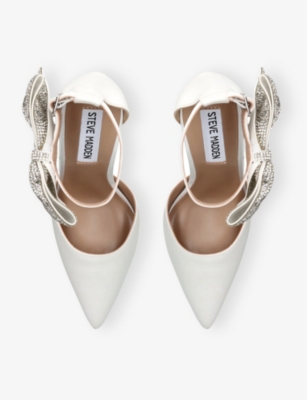 STEVE MADDEN: Deville Bow-Embellished Satin Courts